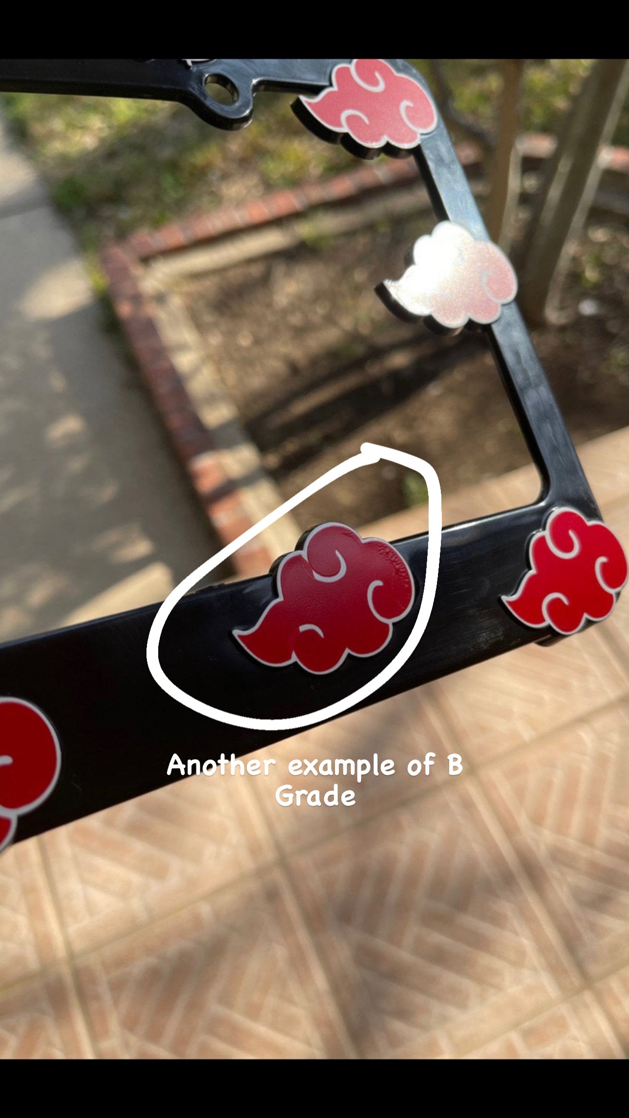 Red Akatsuki Cloud Frame